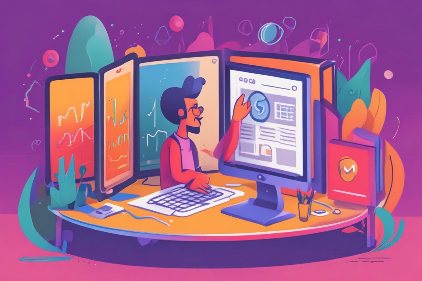 digital marketer testing and optimizing an SEO pop-up campaign