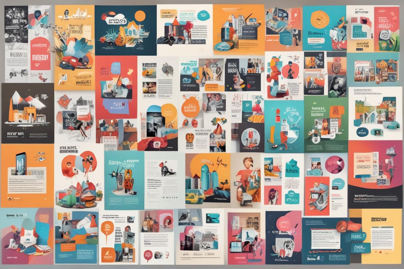 collage of successful content marketing campaigns and examples
