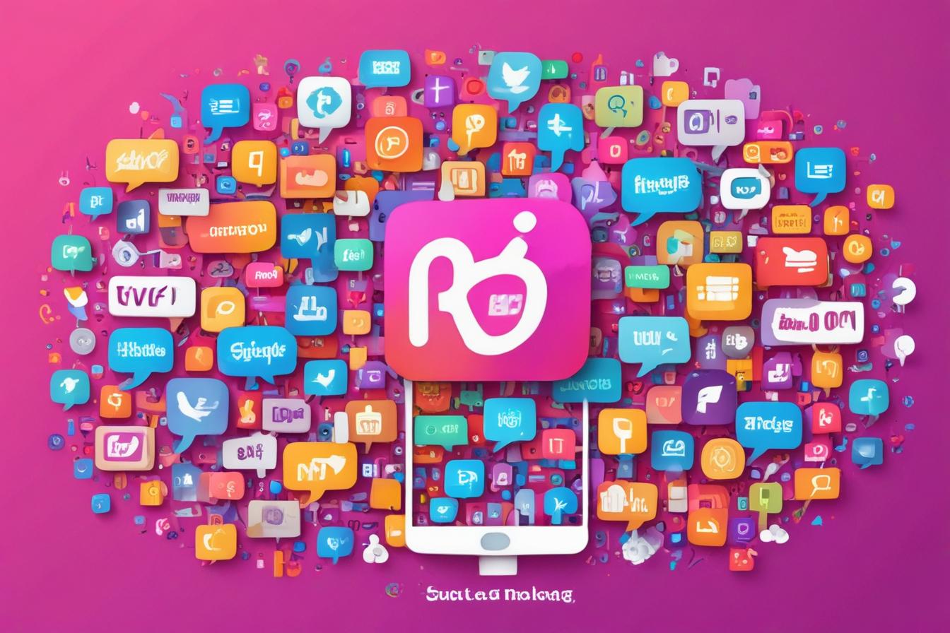social media image showing effective use of relevant hashtags