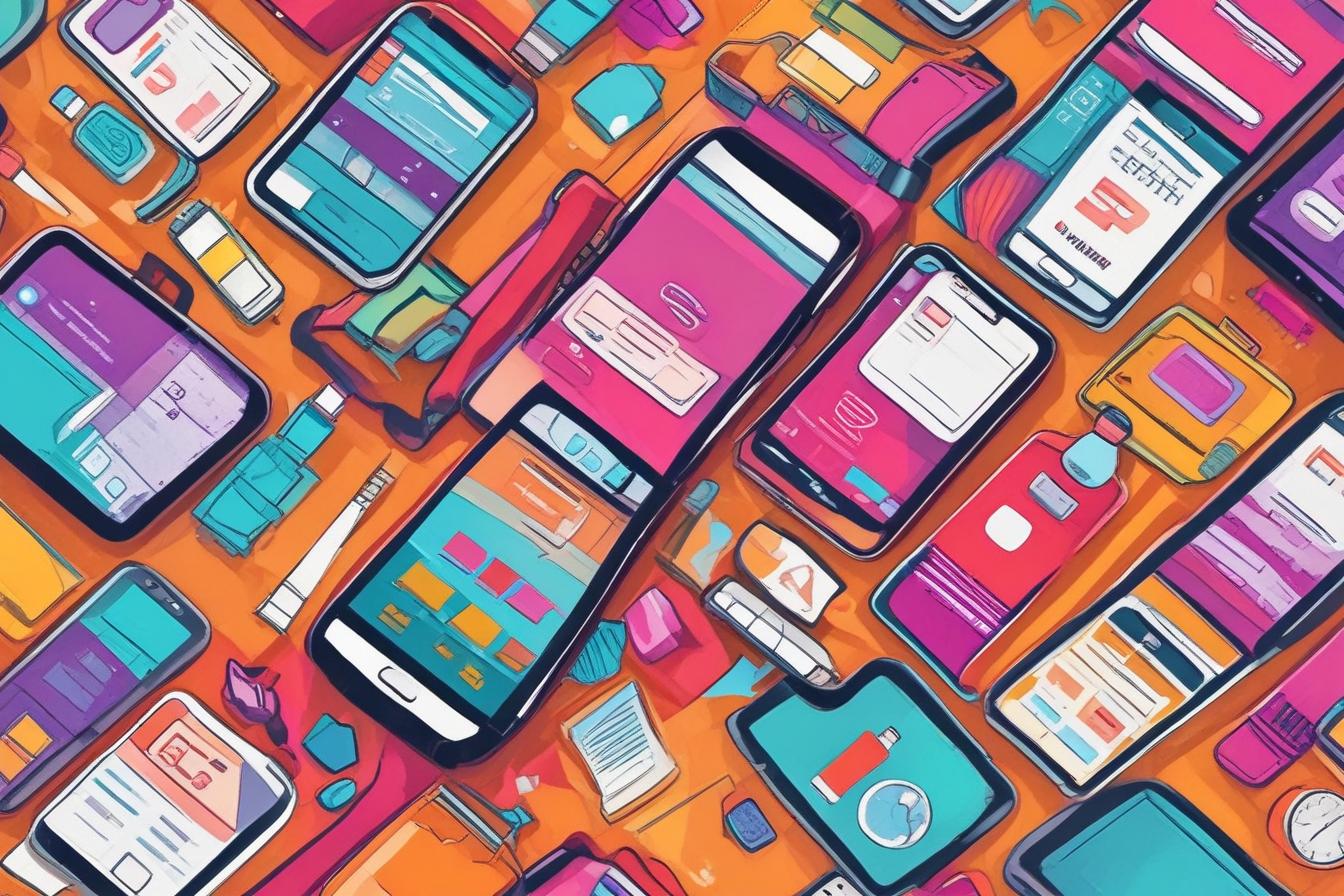 mobile phone showing optimized content and fast load time