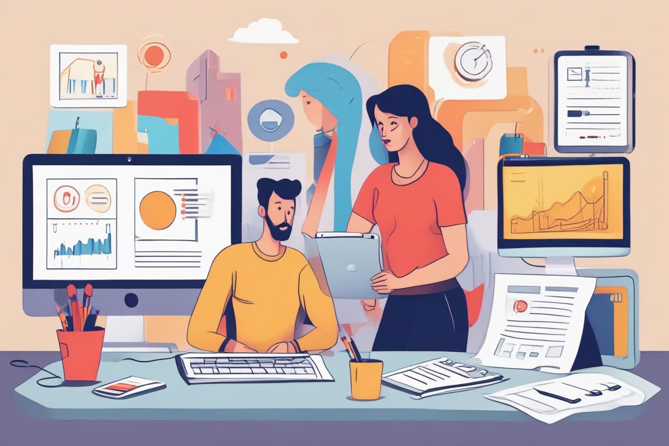 image of a team using digital accessibility tools and resources to ensure compliance