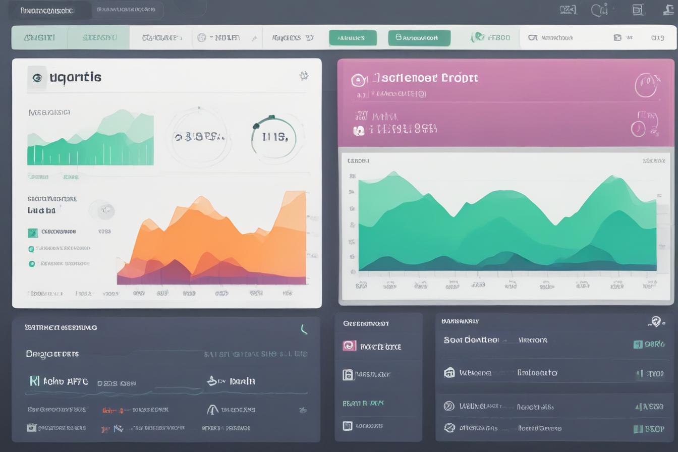 screenshot of an analytics dashboard showing key performance metrics for evergreen content