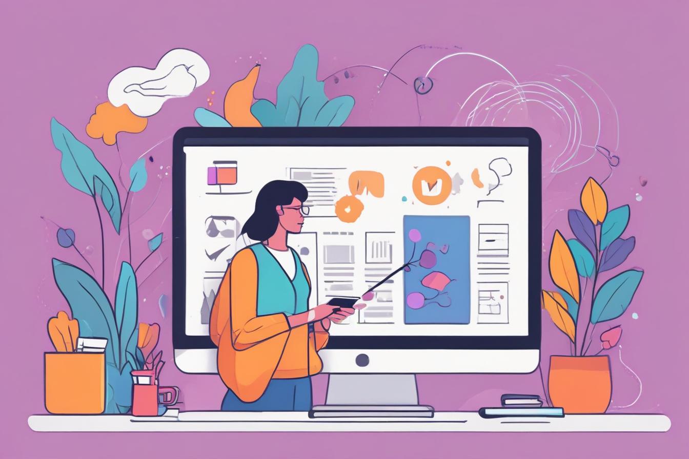 Content writer using SEO and UX tactics to optimize website content