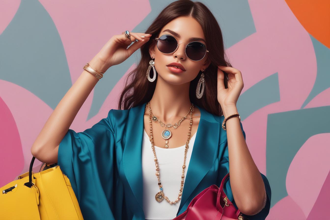 influencer marketing campaign for luxury brand showing influencer wearing designer jewelry and clothes and being featured on their social media channels