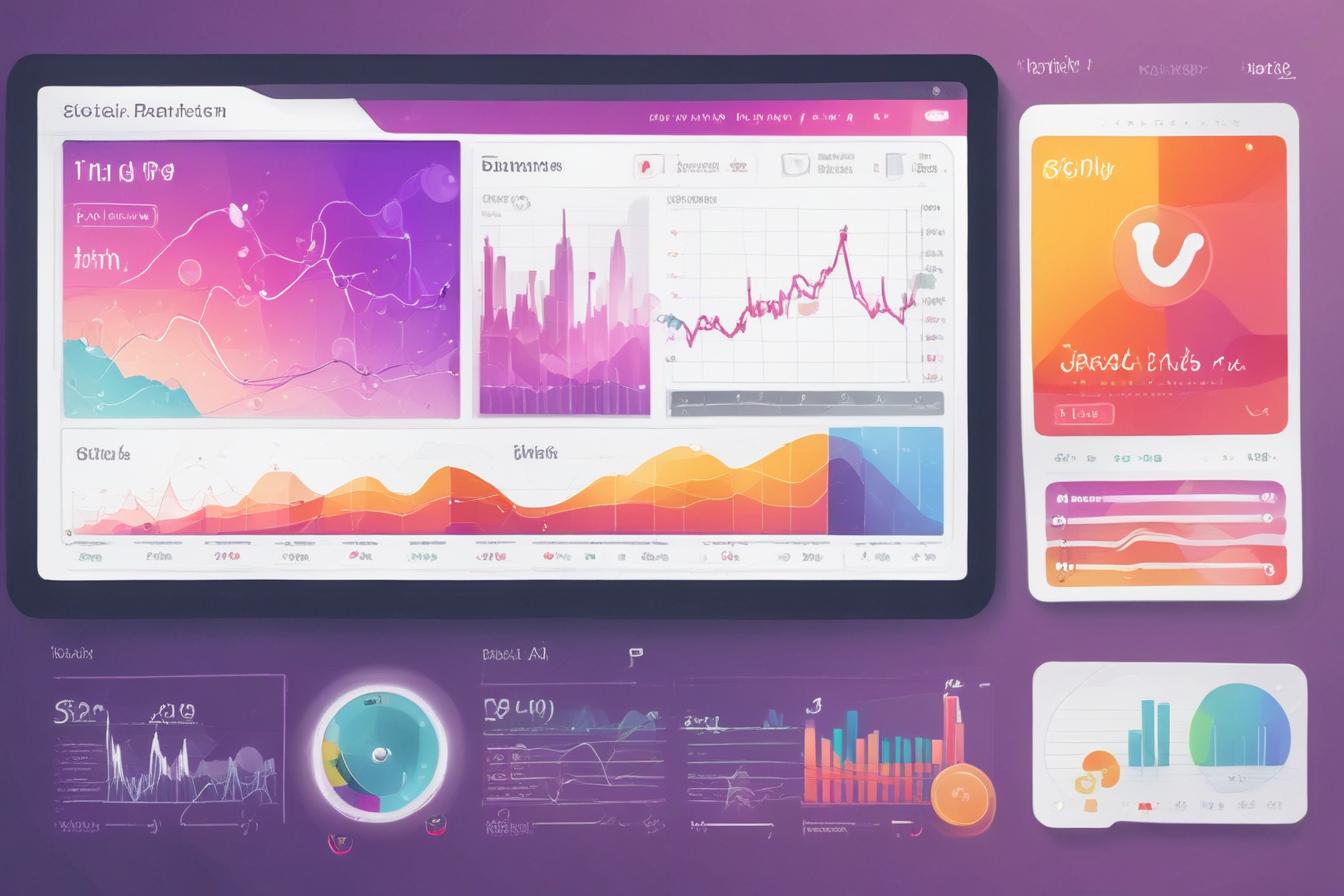 social media dashboard showing performance analytics